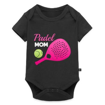 Padel Paddle Raquette Tennis Sport I Cadeau - Body à manches courtes Premium Bébé - noir - Devant