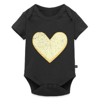 Cœur de sucre Cœur de sucre jaune bonbon - Body à manches courtes Premium Bébé - noir - Devant