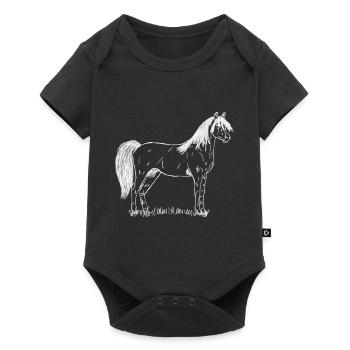 Cheval - Body à manches courtes Premium Bébé - noir - Devant