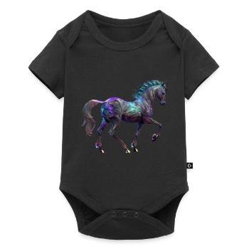 Équitation - Body à manches courtes Premium Bébé - noir - Devant
