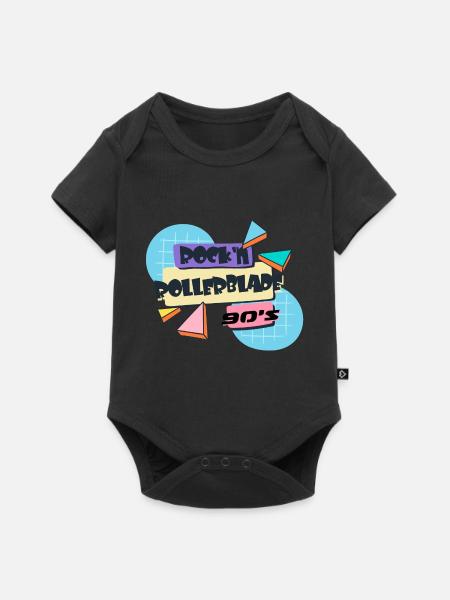 rock n rollerblade - Baby Premium Kurzarmbody - Schwarz