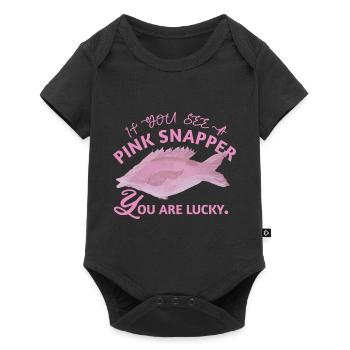 Snapper Fish - Amateur de poisson - Body à manches courtes Premium Bébé - noir - Devant