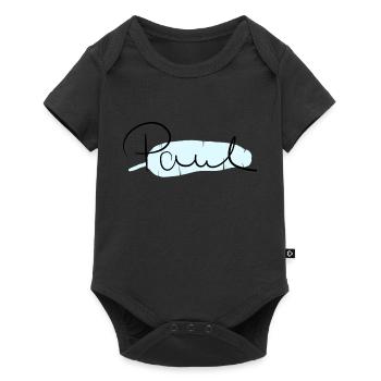 Paul - Baby Premium short-sleeve bodysuit - black - Front