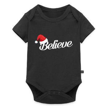 Believe in Christmas Believe Santa - Baby Premium short-sleeve bodysuit - black - Front