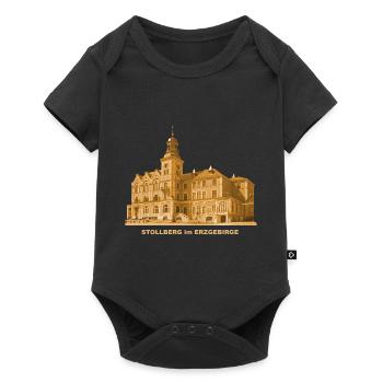 Stollberg Mairie District d’Erzgebirge Ville de Saxe - Body à manches courtes Premium Bébé - noir - Devant