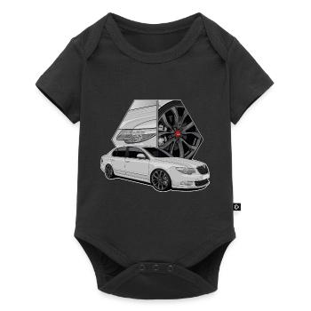 Limousine // Illustration - Baby Premium short-sleeve bodysuit - black - Front