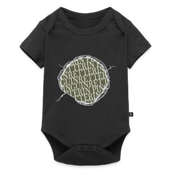 tierliebe confetti friends fährte humor - Baby Premium Kurzarmbody - Schwarz - Vorne