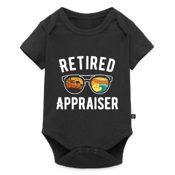 Vacances à la plage pour les retraités Évaluateur Lunettes de soleil - Body à manches courtes Premium Bébé - noir - Devant
