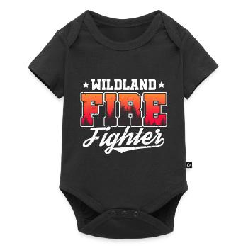 Wildland firefighter - Baby Premium Kurzarmbody - Schwarz - Vorne