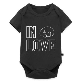 Caravane amoureuse - Body à manches courtes Premium Bébé - noir - Devant