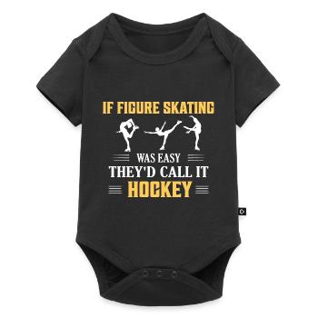 If Figure Skating Was Easy Ice Skater Skater - Baby Premium short-sleeve bodysuit - black - Front