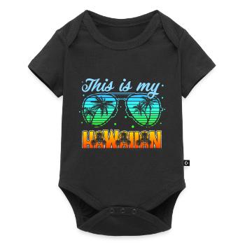 This is My Hawaiian Shirt Beach Sunglasses Summer - Baby Premium Kurzarmbody - Schwarz - Vorne