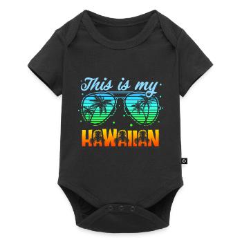 This is My Hawaiian Shirt Beach Sunglasses Vacatio - Baby Premium Kurzarmbody - Schwarz - Vorne