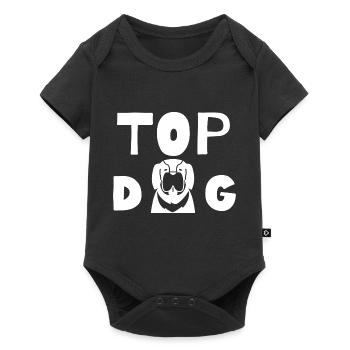 TOP DOG - Baby Premium short-sleeve bodysuit - black - Front