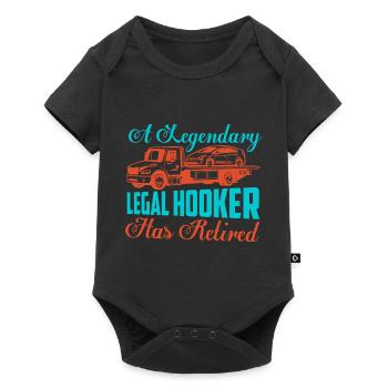 A Legendary Legal Has Retired Tow Truck Driver - Baby Premium short-sleeve bodysuit - black - Front