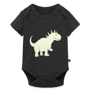 Friendly Dinosaur - Baby Premium short-sleeve bodysuit - black - Front