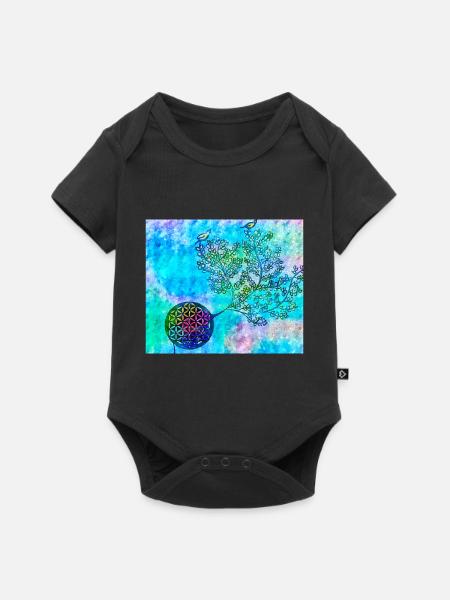 Persischer Lebensbaum Nr. 1 - Baby Premium Kurzarmbody - Schwarz