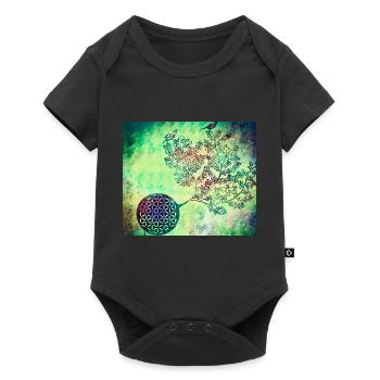 Arbre de vie persan n ° 4 - Body à manches courtes Premium Bébé - noir - Devant