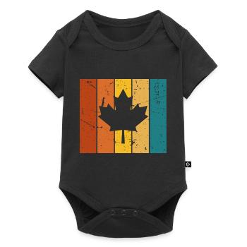 Canada Vintage Gift - Baby Premium short-sleeve bodysuit - black - Front