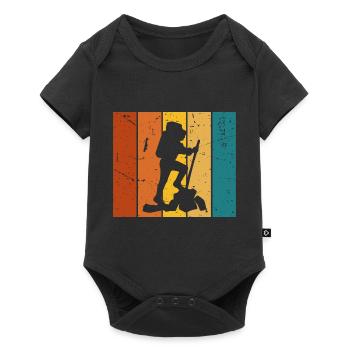Vintage gift hike - Baby Premium short-sleeve bodysuit - black - Front