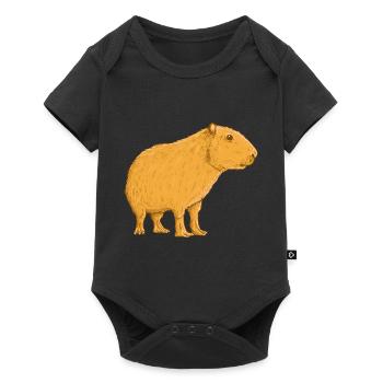 Capybara Pet - Body à manches courtes Premium Bébé - noir - Devant
