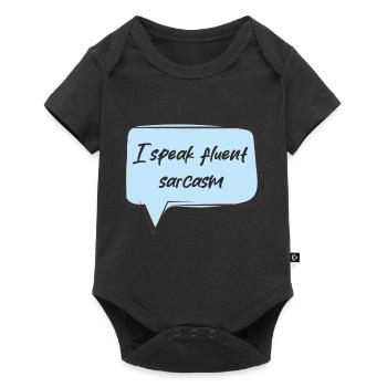 I speak fluent sarcasm - Baby Premium short-sleeve bodysuit - black - Front