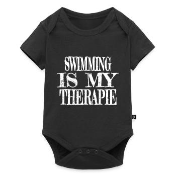 Cyclisme aquatique amusant Meilleure natation amusante - Body à manches courtes Premium Bébé - noir - Devant