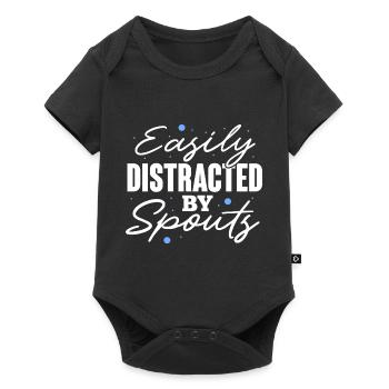 Easily Distracted By Spouts Cetacean Wahle Watcher - Baby Premium short-sleeve bodysuit - black - Front