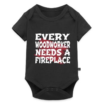 buy animation bday fisherman jokes cool rod baby - Baby Premium Kurzarmbody - Schwarz - Vorne