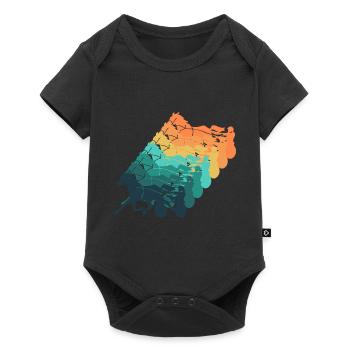 Traber Vintage Geschenk Rennen - Baby Premium Kurzarmbody - Schwarz - Vorne