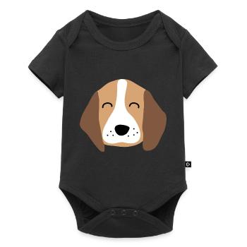 Cute puppy face 2 - Baby Premium short-sleeve bodysuit - black - Front