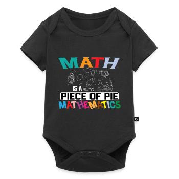 Math is a piece of Pi Mathmatics, Pi-Day Mathefan - Baby Premium short-sleeve bodysuit - black - Front