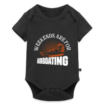 Weekends Are For Airboating Swamp Airboat - Baby Premium short-sleeve bodysuit - black - Front
