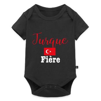 turque Fière - Body à manches courtes Premium Bébé - noir - Devant