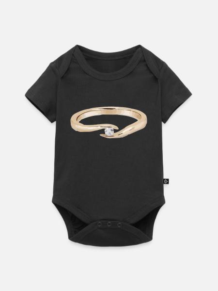 Ring - Baby Premium short-sleeve bodysuit - black