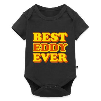 Eddy First Name Funny Gift - Baby Premium short-sleeve bodysuit - black - Front
