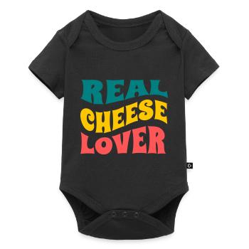 RealCheeseLover - Baby Premium short-sleeve bodysuit - black - Front
