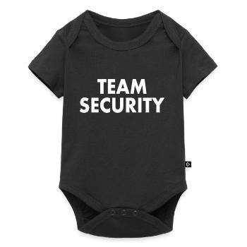 Team security - Baby Premium short-sleeve bodysuit - black - Front
