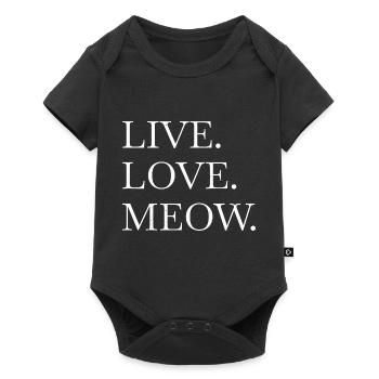 Geek Cats Cat Collage Tshirts Avogato - Baby Premium short-sleeve bodysuit - black - Front