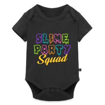 Slime Party Squad - Birthday Slime Lover Party - Baby Premium short-sleeve bodysuit - black - Front