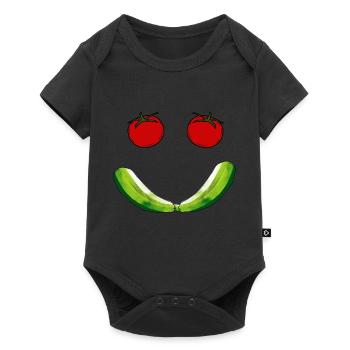 Smile Tomatoes - Baby Premium short-sleeve bodysuit - black - Front