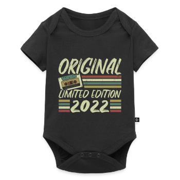 Vintage 2022 Retro Birthday Gift 2022 - Baby Premium short-sleeve bodysuit - black - Front