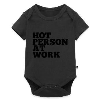Hot Person At Work Gym Self Love - Baby Premium Kurzarmbody - Schwarz - Vorne