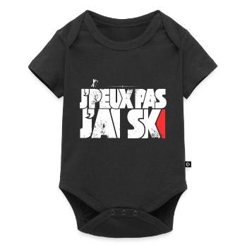J'peux pas j'ai Ski - Body à manches courtes Premium Bébé - noir - Devant