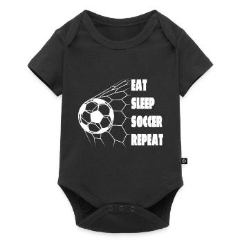 Joueur de football Équipe de football Conception de football - Body à manches courtes Premium Bébé - noir - Devant