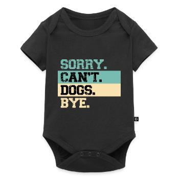 Dogs Lover Vintage Sorry Can't Dogs Bye - Body à manches courtes Premium Bébé - noir - Devant