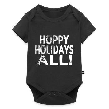 Dork Fun Geek Bodybuilder Bodybuilding - Baby Premium short-sleeve bodysuit - black - Front