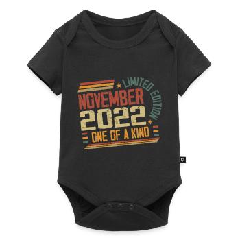 Awesome Since November 2022 Birthday Gift - Baby Premium short-sleeve bodysuit - black - Front