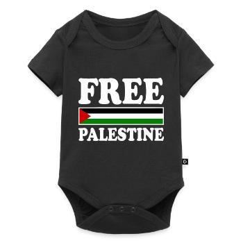 Free palestine - Body à manches courtes Premium Bébé - noir - Devant