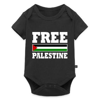 Free palestine - Body à manches courtes Premium Bébé - noir - Devant